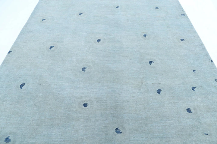 Afghan Overdye Rug 7' 10" x 9' 10" Hand-Knotted | No. AT14730