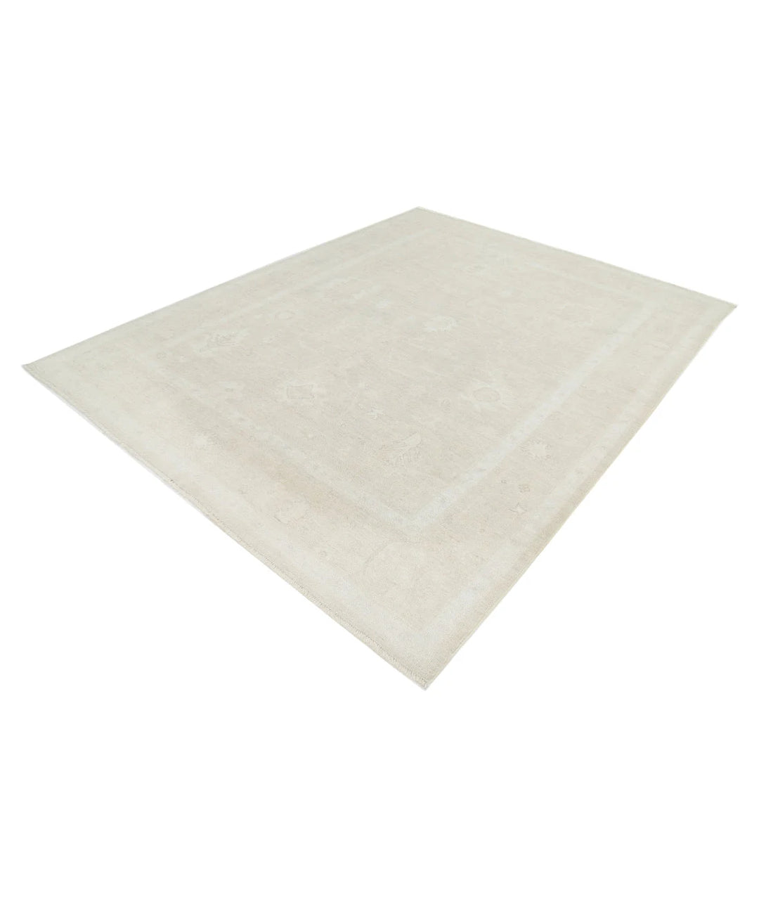 Afghan Oushak Rug 7' 10" x 9' 8" Hand-Knotted | No. AT14747