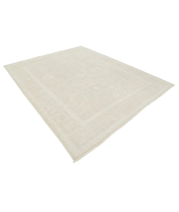 Afghan Oushak Rug 7' 10" x 9' 8" Hand-Knotted | No. AT14747