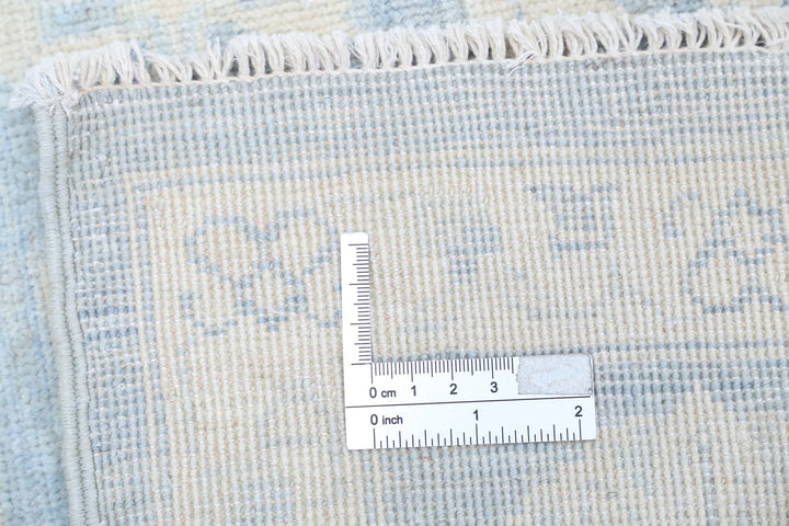 Blue Afghan Serenity Rug 5'11" x 8'8" Hand-Knotted | No. AT14829