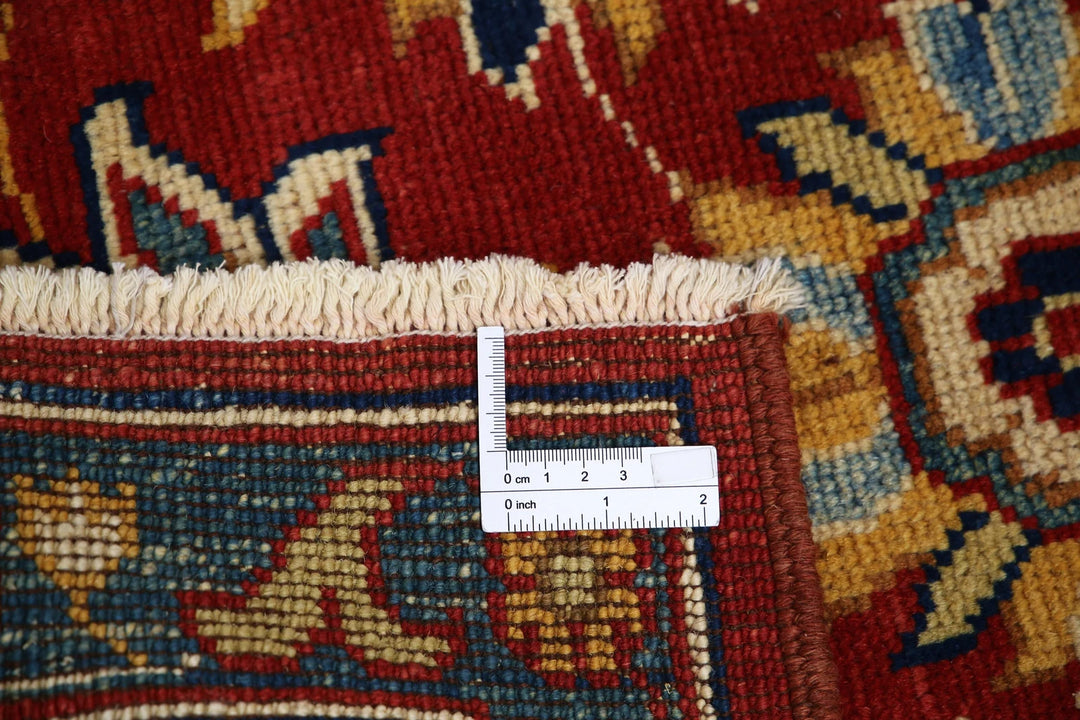 Red Afghan Ziegler Rug 2' 0" x 2' 11" Hand-Knotted | No. AT14842