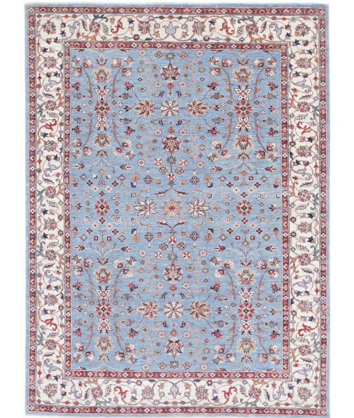 Afghan Ziegler Farhan Rug 5' 9" x 7' 9" Hand-Knotted | No. AT14855