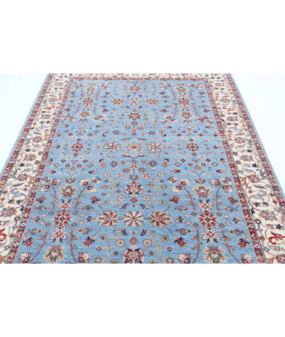 Afghan Ziegler Farhan Rug 5' 9" x 7' 9" Hand-Knotted | No. AT14855