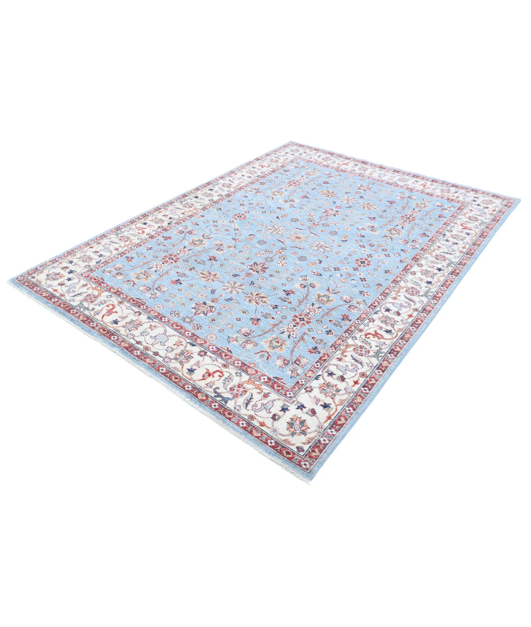 Afghan Ziegler Farhan Rug 5' 9" x 7' 9" Hand-Knotted | No. AT14855