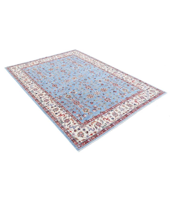 Afghan Ziegler Farhan Rug 5' 9" x 7' 9" Hand-Knotted | No. AT14855
