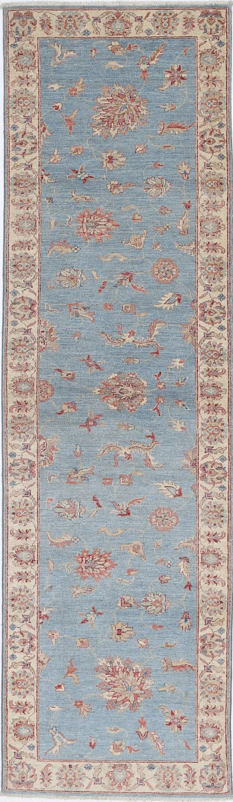 Afghan Ziegler Rug 2' 6" x 9' 10" Hand-Knotted | No. AT14885