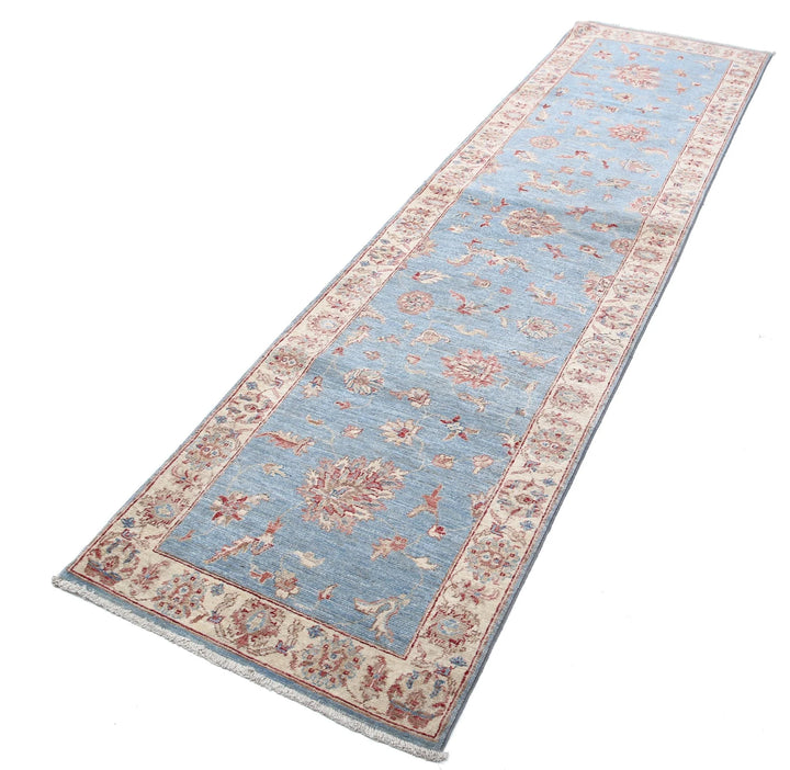 Afghan Ziegler Rug 2' 6" x 9' 10" Hand-Knotted | No. AT14885