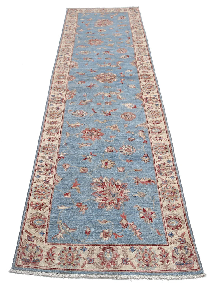 Afghan Ziegler Rug 2' 6" x 9' 10" Hand-Knotted | No. AT14885
