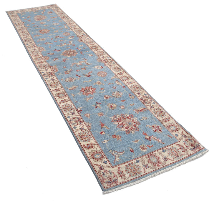 Afghan Ziegler Rug 2' 6" x 9' 10" Hand-Knotted | No. AT14885