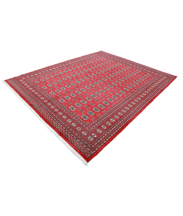 Pakistani Bokhara Rug 8' 0" x 9' 11" Hand-Knotted | No. AT14925