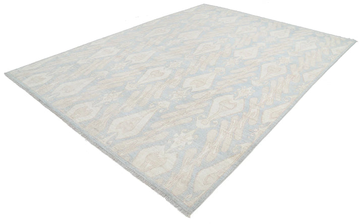 Afghan Ikat Rug 8' 8" x 11' 6" Hand-Knotted | No. AT14990