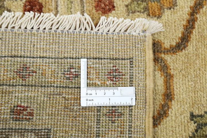 Beige Indian Ziegler Rug 11' 9" x 12' 0" Hand-Knotted | No. AT15161