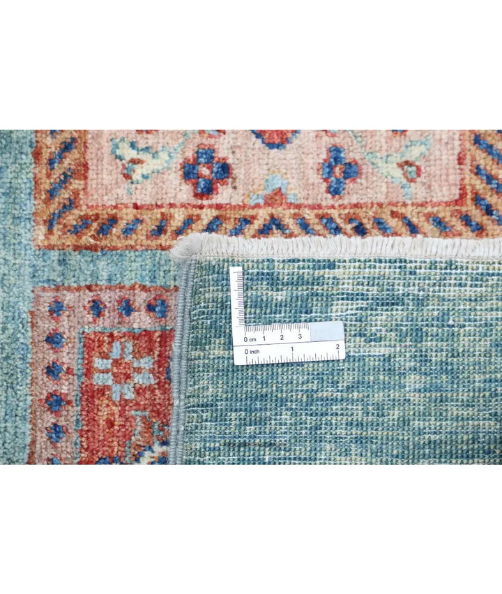 Afghan Bakhtiari Rug 5' 7" x 7' 9" Hand-Knotted | No. AT15216