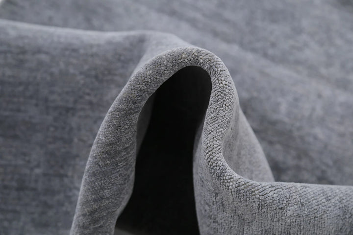 Grey Afghan Overdye Rug 3' 1" x 10' 6" Hand-Knotted | No. AT15256