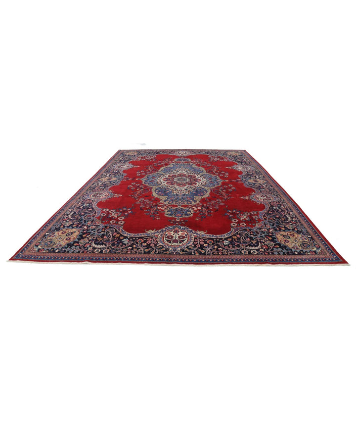 Persian Mashad Rug 10' 7" x 13' 7" Hand-Knotted | No. AT15259