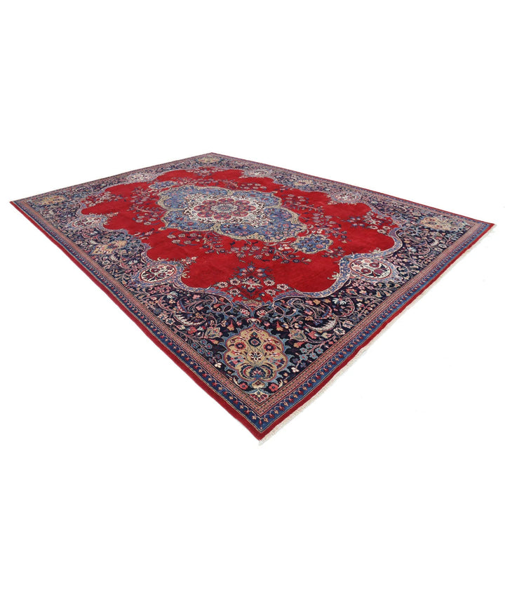 Persian Mashad Rug 10' 7" x 13' 7" Hand-Knotted | No. AT15259