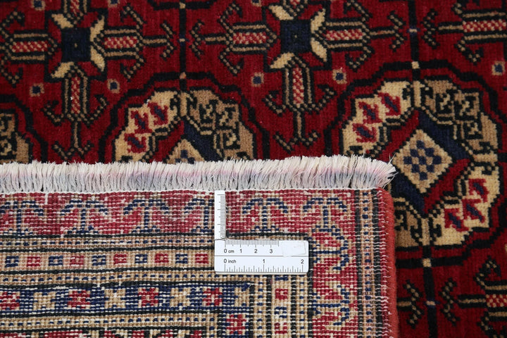 Turkish Bokhara Rug 6' 6" x 9' 5" Hand-Knotted | No. AT15260