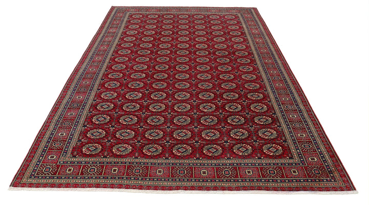 Turkish Bokhara Rug 6' 6" x 9' 5" Hand-Knotted | No. AT15260
