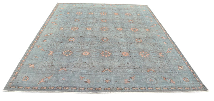 Afghan Oriental Rug 7' 11" x 10' 1" Hand-Knotted | No. AT15337