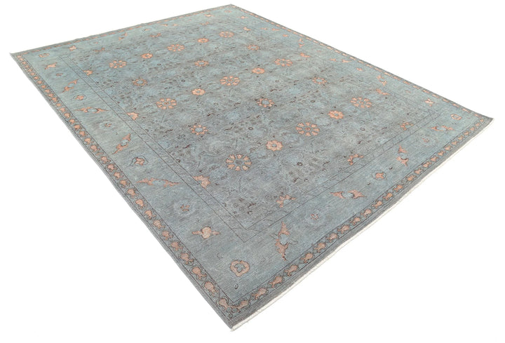 Afghan Oriental Rug 7' 11" x 10' 1" Hand-Knotted | No. AT15337