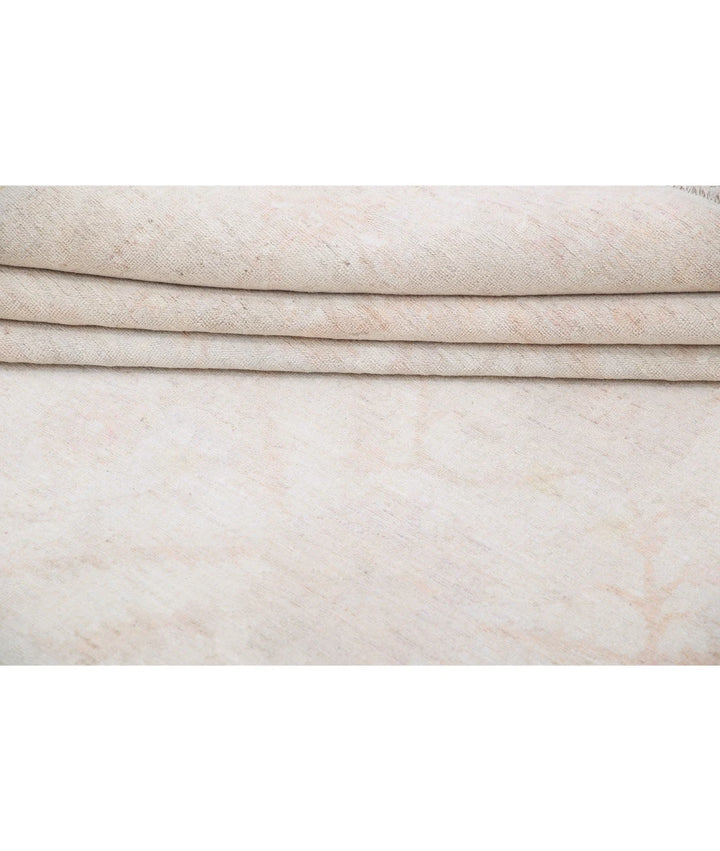 Ivory Afghan Serenity Rug 11' 9" x 14' 6" Hand-Knotted | No. AT153473