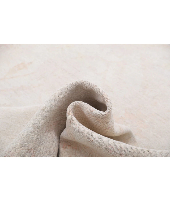 Ivory Afghan Serenity Rug 11' 9" x 14' 6" Hand-Knotted | No. AT153473