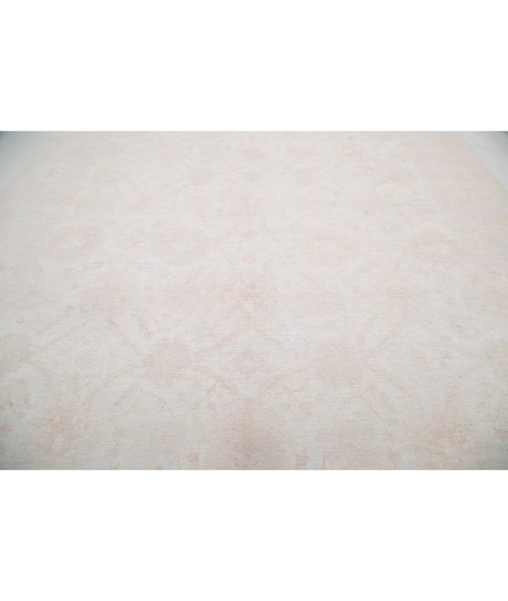 Ivory Afghan Serenity Rug 11' 9" x 14' 6" Hand-Knotted | No. AT153473