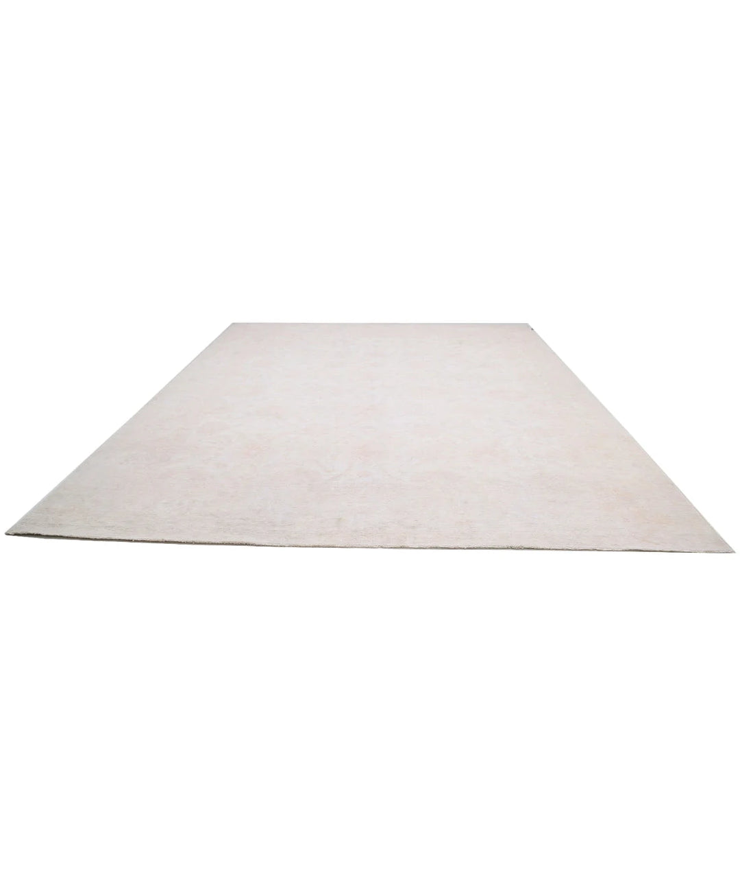 Ivory Afghan Serenity Rug 11' 9" x 14' 6" Hand-Knotted | No. AT153473