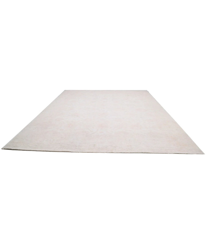 Ivory Afghan Serenity Rug 11' 9" x 14' 6" Hand-Knotted | No. AT153473