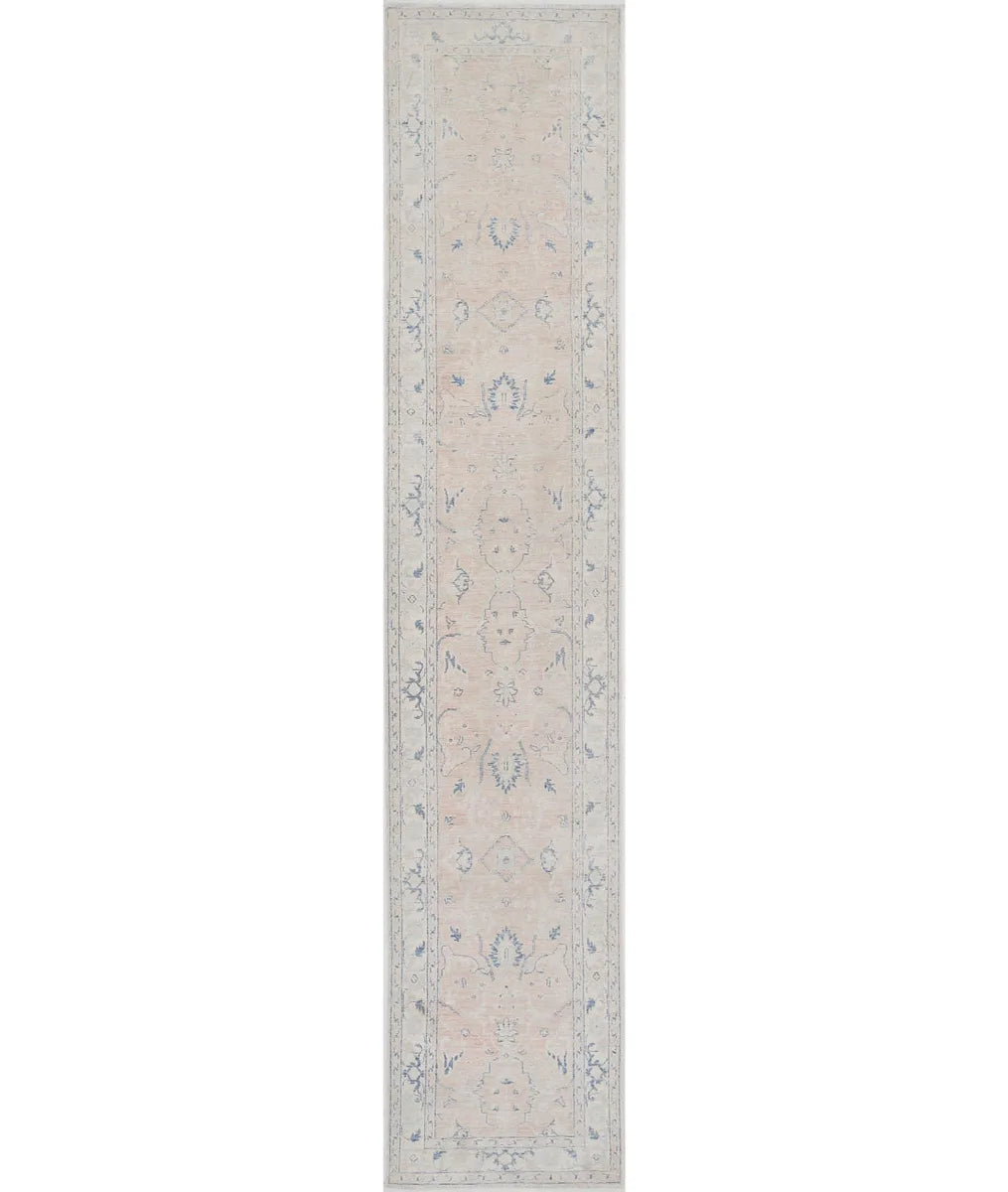 Brown Afghan Serenity Runner Rug 2' 6" x 13' 6" Hand-Knotted | No. AT15357