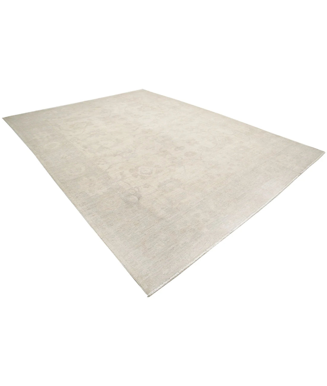 Afghan Oushak Rug 9' 11" x 13' 1" Hand-Knotted | No. AT15453