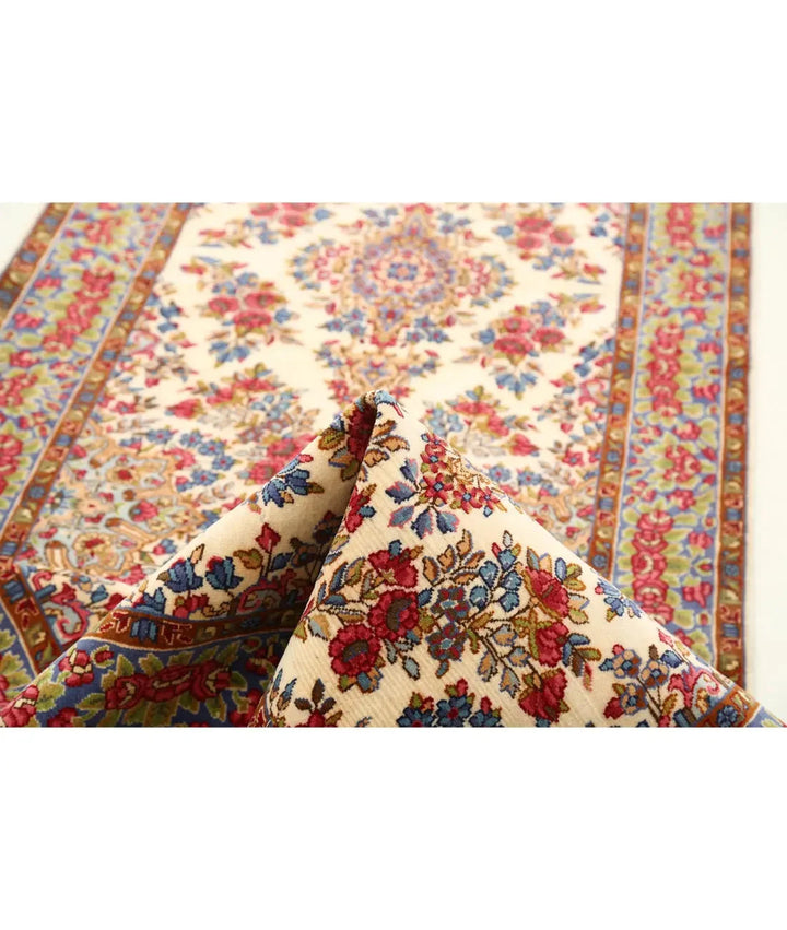 Persian Kerman Runner Rug 3' 5" x 21' 1" Hand-Knotted | No. AT15459