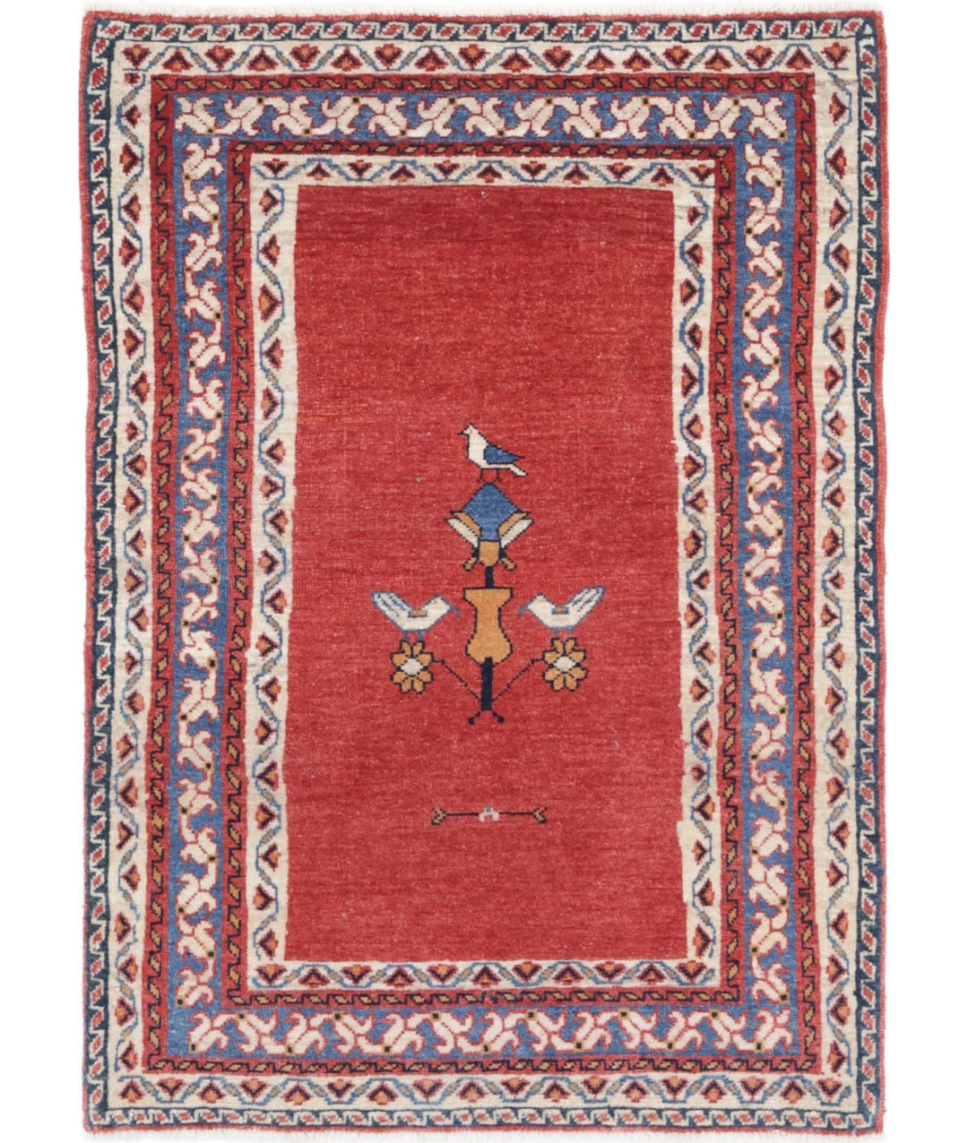 Persian Gabbeh Rug 2' 4" x 3' 6" Hand-Knotted | No. AT15497