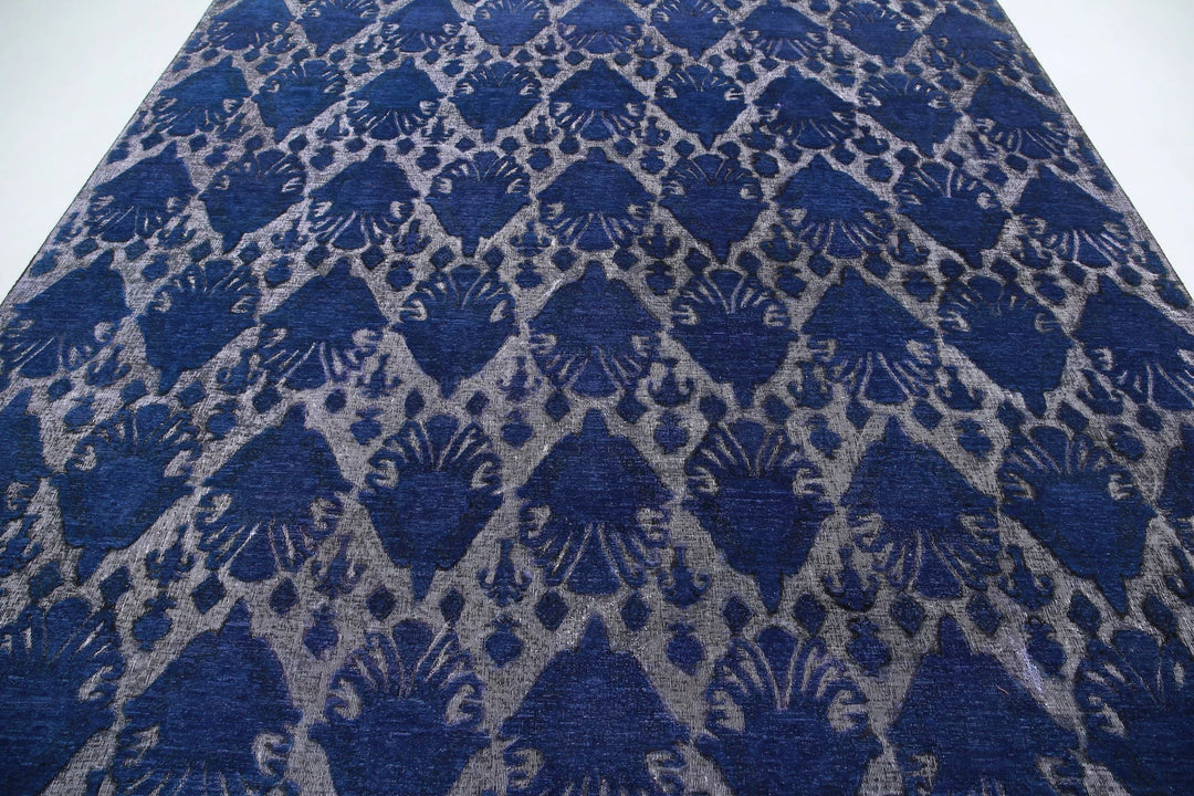 Afghan Oriental Rug 8' 11" x 11' 5" Hand-Knotted | No. AT15742