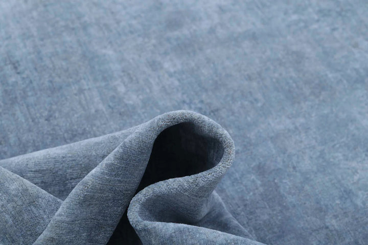 Grey Afghan Overdye Rug 8'1" x 9'5" Hand-Knotted | No. AT15813