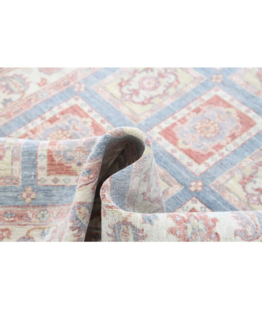 Afghan Bakhtiari Rug 4' 0" x 5' 11" Hand-Knotted | No. AT16016