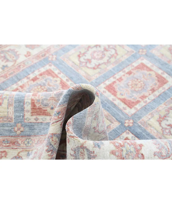 Afghan Bakhtiari Rug 4' 0" x 5' 11" Hand-Knotted | No. AT16016