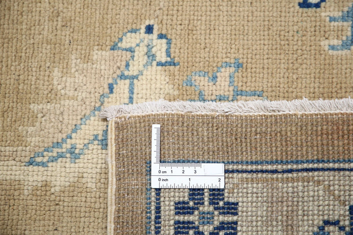 Blue Afghan Ziegler Rug 10' 0" x 13' 2" Hand-Knotted | No. AT16104