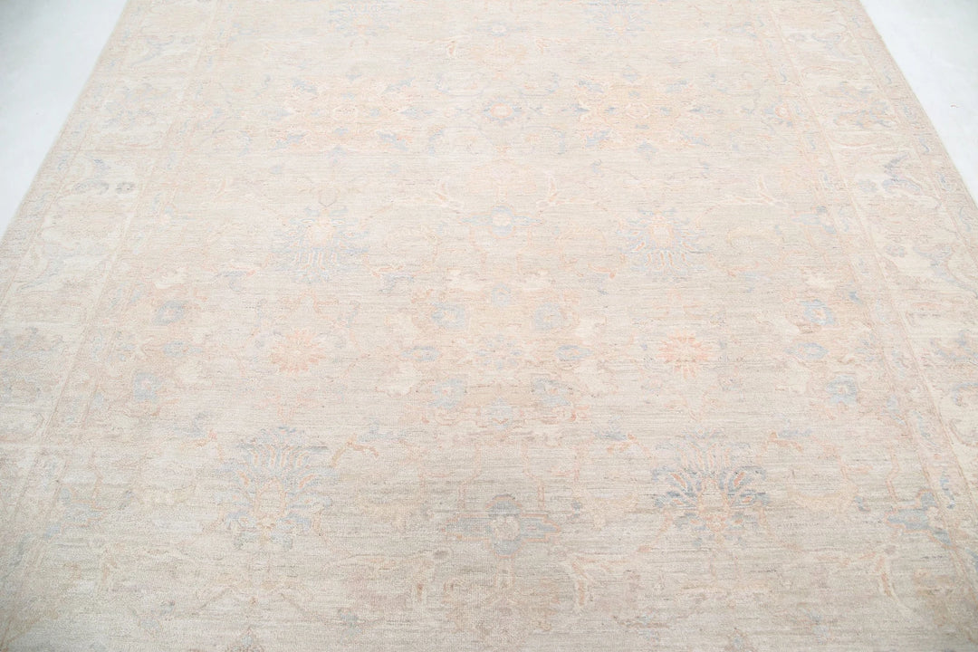Afghan Serenity Rug 8' 1" x 9' 8" Hand-Knotted | No. AT16130