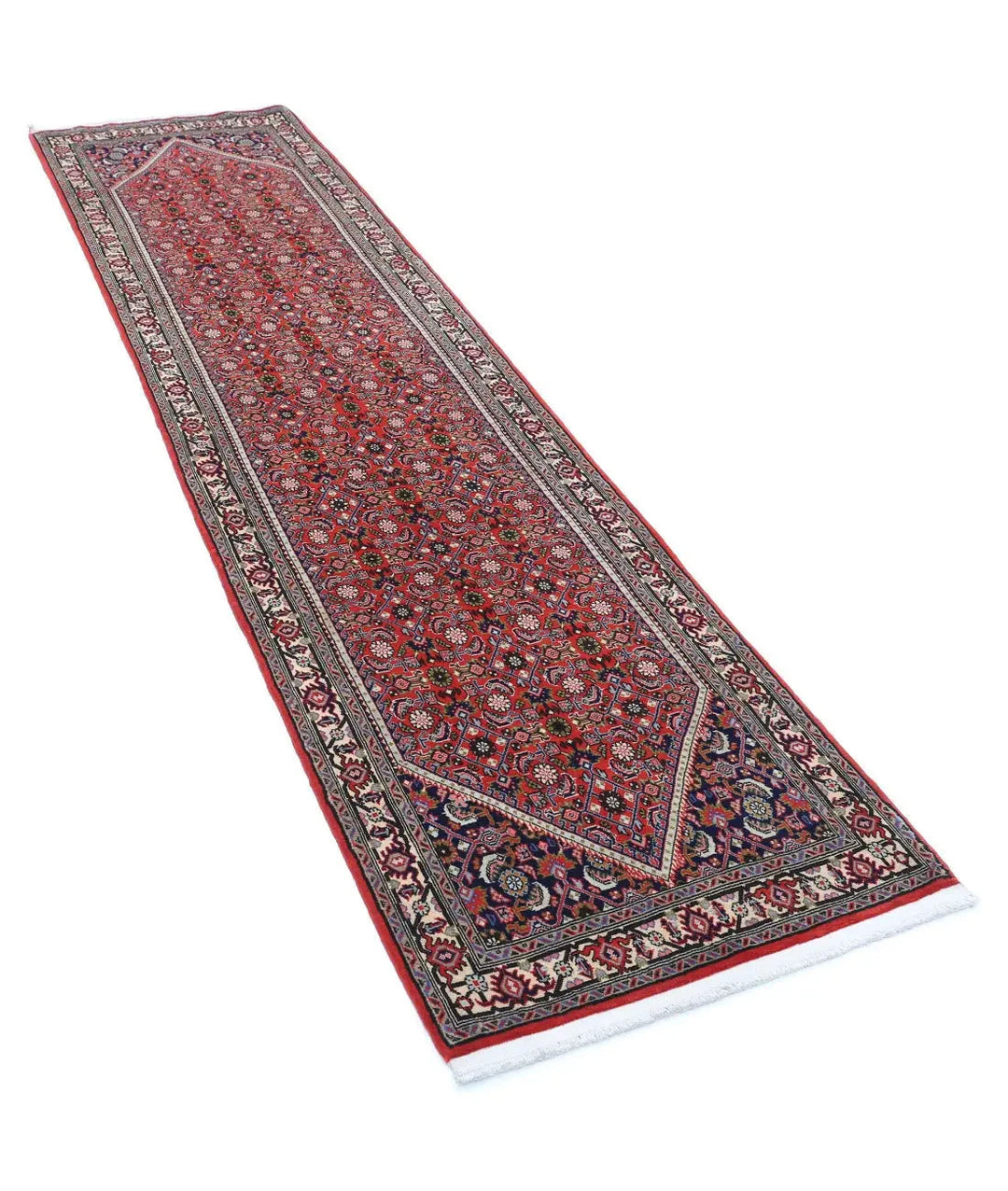 Persian Bijar Runner Rug 2' 5" x 9' 7" Hand-Knotted | No. AT16133