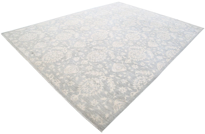 Afghan Oriental Rug 9' 0" x 11' 11" Hand-Knotted | No. AT16292