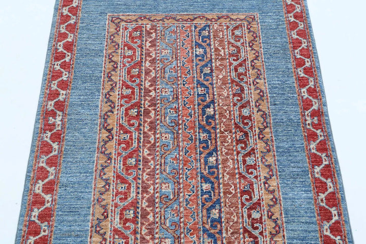 Afghan Shaal Rug 2' 10" x 3' 9" Hand-Knotted | No. AT164177