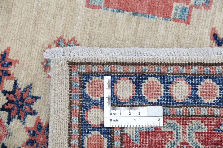 Afghan Royal Kazak Rug 5' 1" x 6' 9" Hand-Knotted | No. AT16483