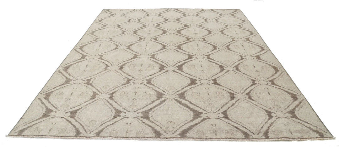 Afghan Oriental Rug 8' 7" x 10' 10" Hand-Knotted | No. AT16538