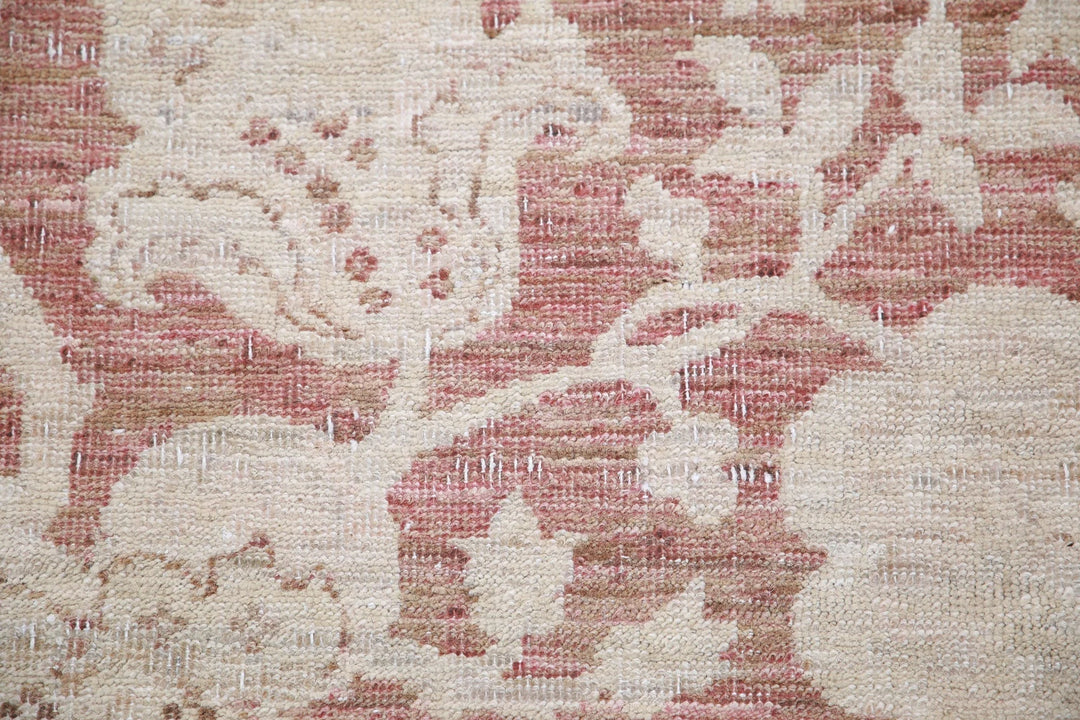 Ivory Afghan Serenity Rug 8' 10" x 11' 5" Hand-Knotted | No. AT16571