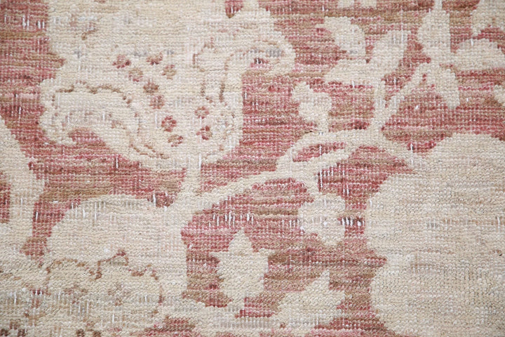 Ivory Afghan Serenity Rug 8' 10" x 11' 5" Hand-Knotted | No. AT16571