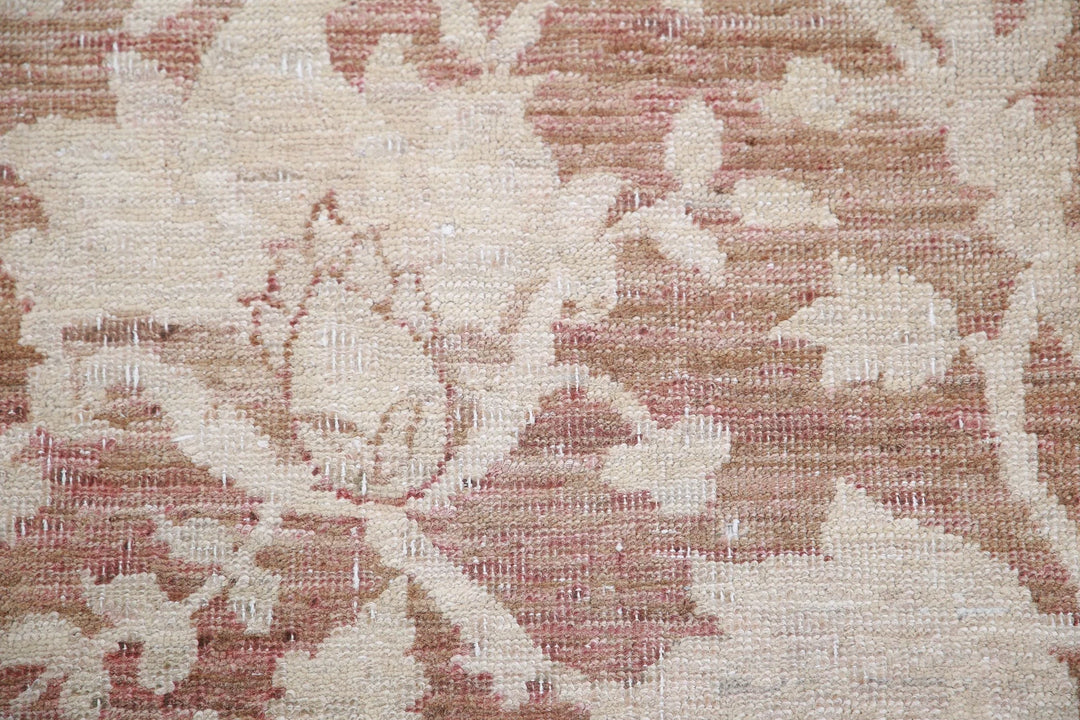 Ivory Afghan Serenity Rug 8' 10" x 11' 5" Hand-Knotted | No. AT16571