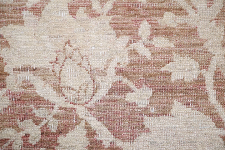 Ivory Afghan Serenity Rug 8' 10" x 11' 5" Hand-Knotted | No. AT16571