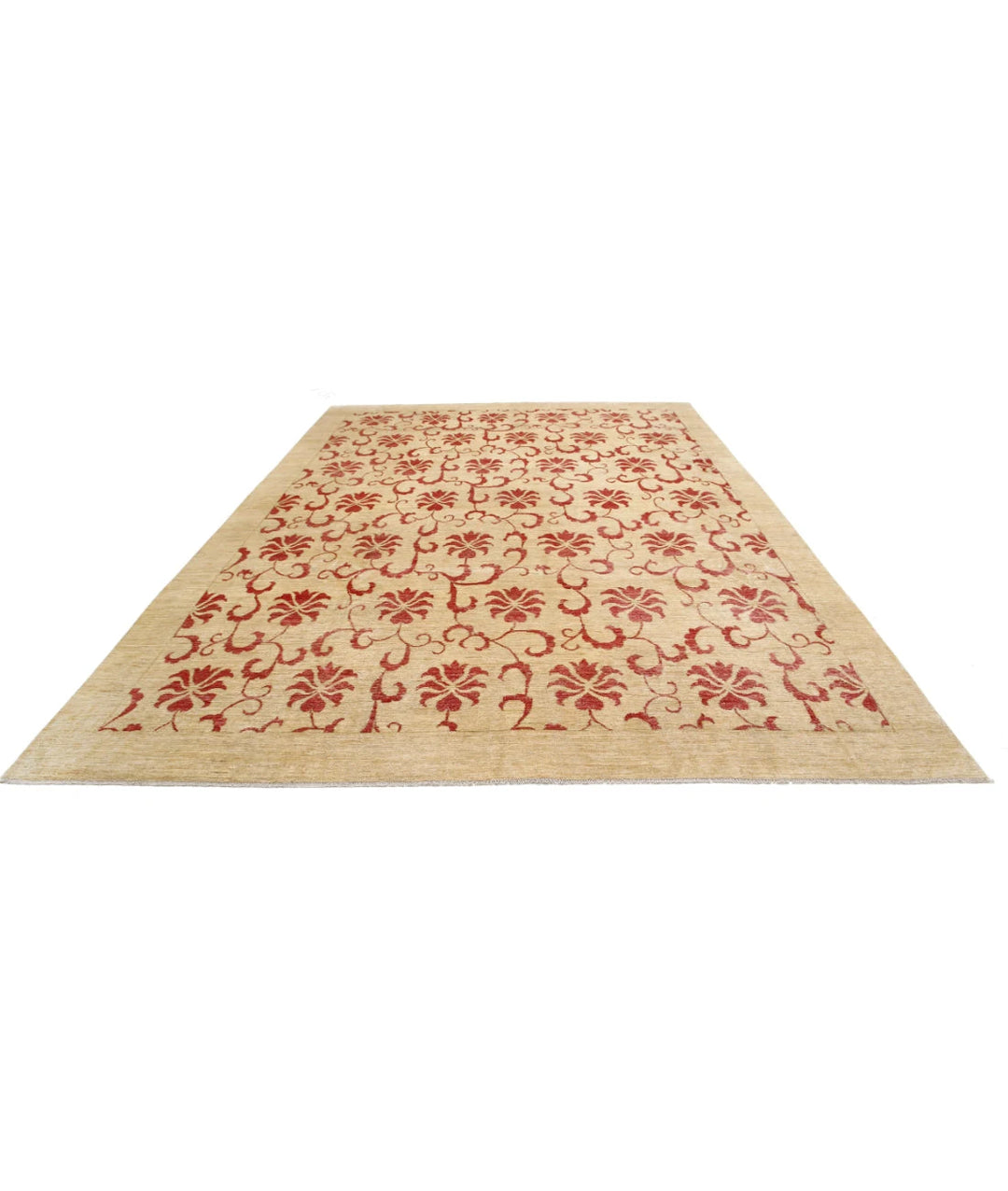 Afghan Oriental Rug 9' 10" x 14' 4" Hand-Knotted | No. AT16791