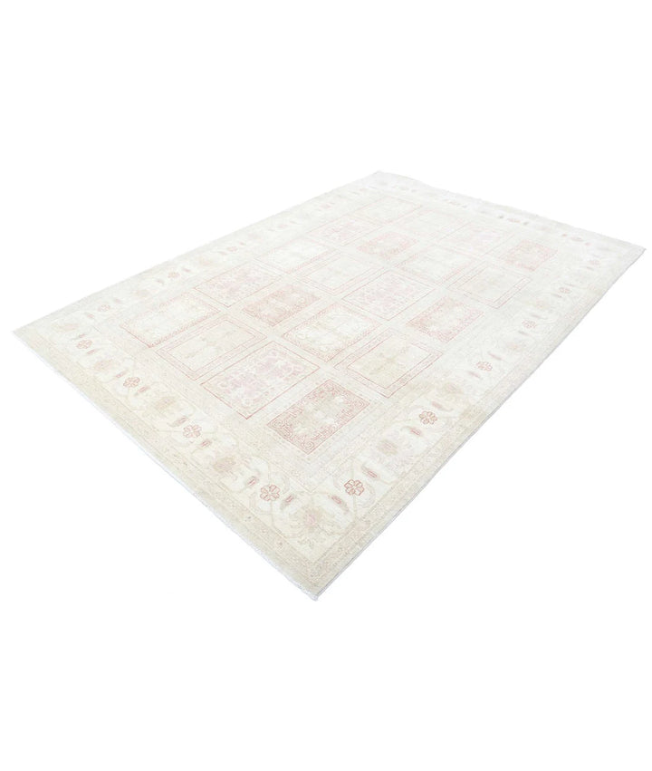 Afghan Bakhtiari Rug 6' 4" x 9' 3" Hand-Knotted | No. AT16939